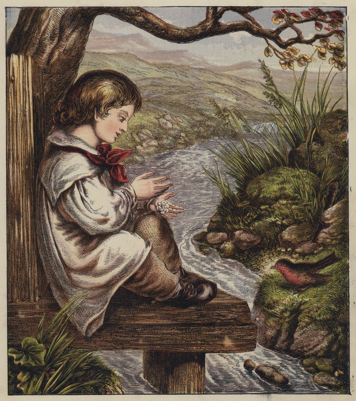 Robinova vánoční píseň (barevná litografie) od English School
