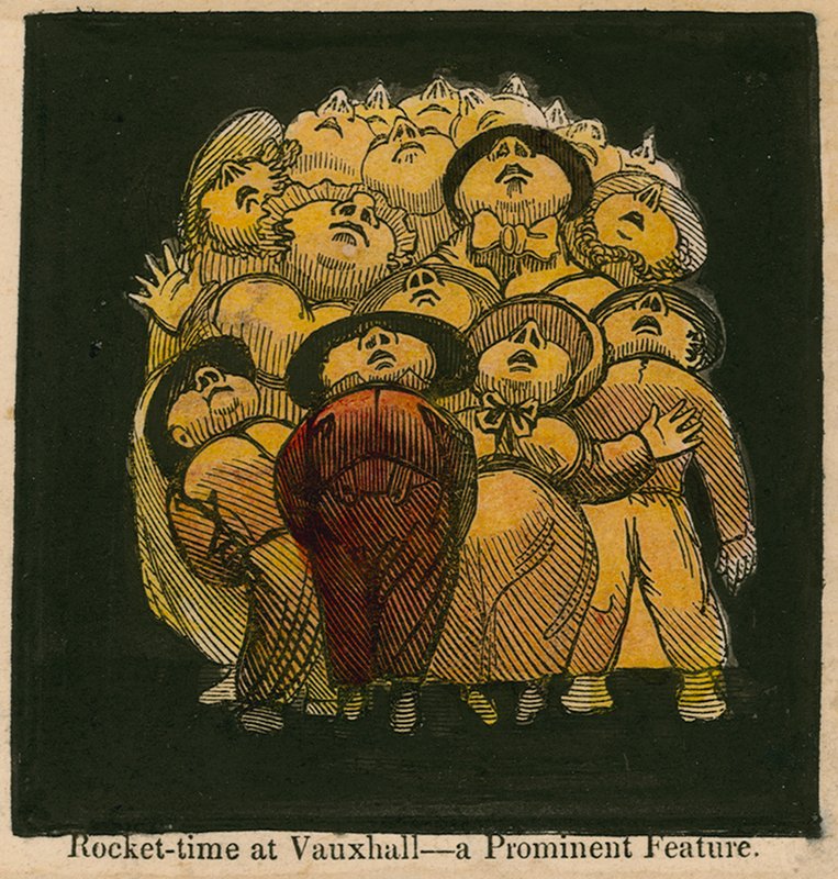 Čas rakety ve Vauxhall Gardens v Londýně od English School