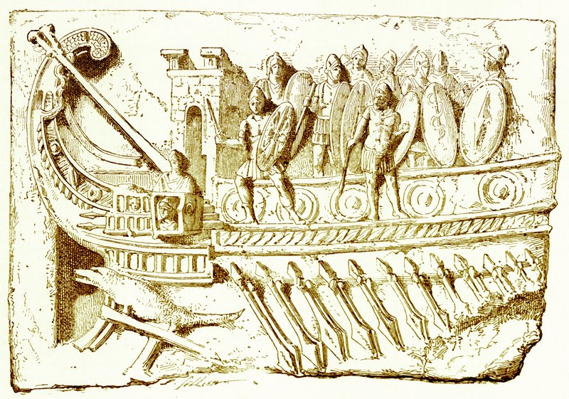Římská kuchyně, ilustrace z Dějiny Říma od Victora Duruye, publikoval 1884 (digitálně vylepšený obrázek) od English School