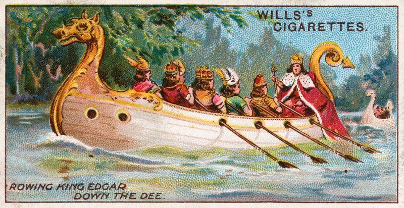 Král veslování Edgar po Dee od English School
