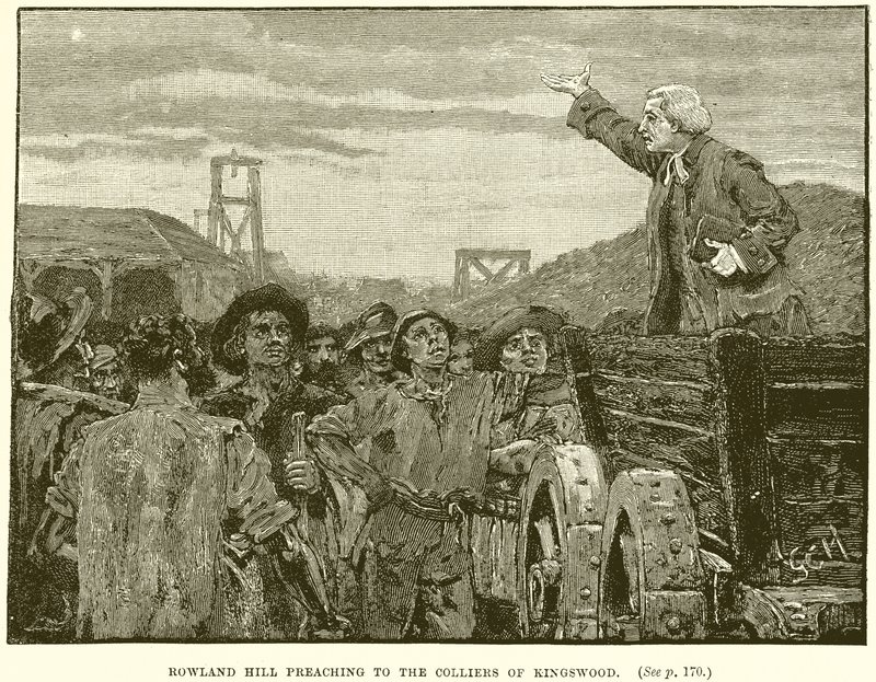Rowland Hill káže Colliers of Kingswood od English School