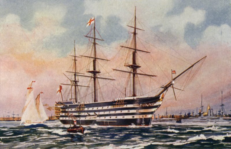 Royal Naval Barracks, Chatham: HMS Victory, Nelsonova vlajková loď v Trafalgaru od English School
