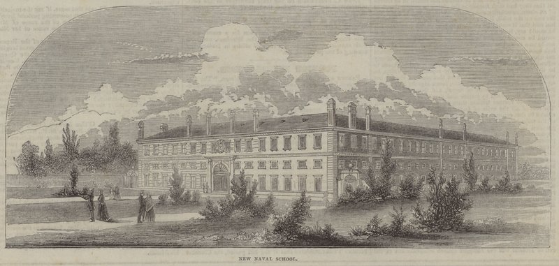 Royal Naval School, Deptford (rytina) od English School