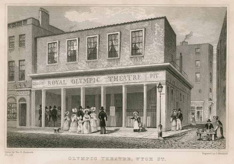 Royal Olympic Theatre, Wych Street, Londýn od English School