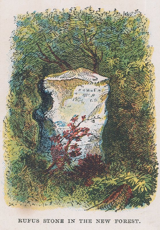 Rufusův kámen v New Forest od English School