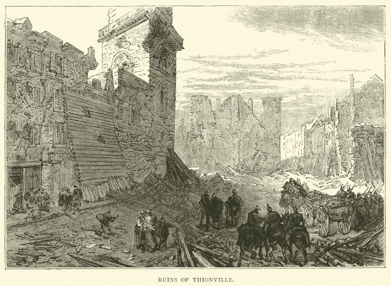 Ruiny Thionville, prosinec 1870 od English School