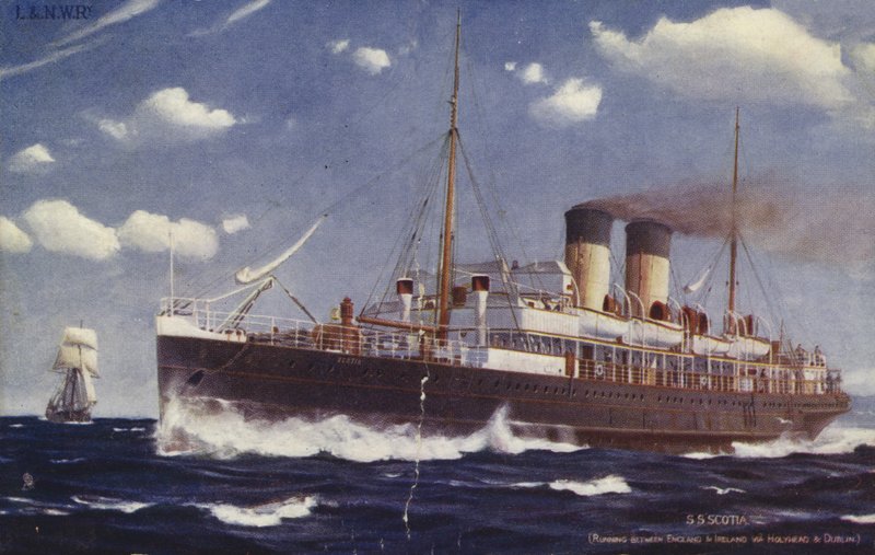 SS Scotia, běh mezi Anglií a Irskem přes Holyhead a Dublin od English School