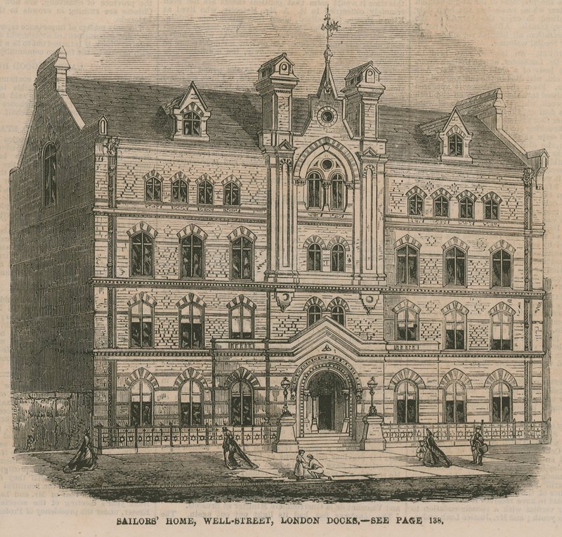 Sailors Home, Well Street, Londýnské doky od English School