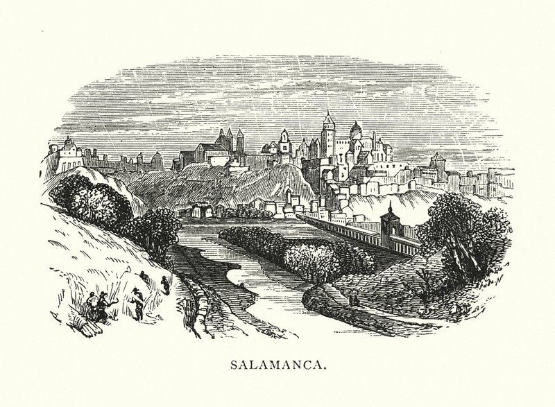 Salamanca (rytina) od English School