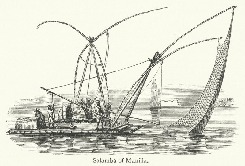 Salamba z Manilly (rytina) od English School
