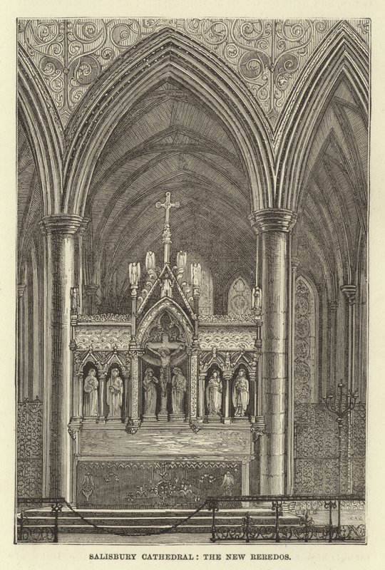 Katedrála v Salisbury, nové reredos od English School