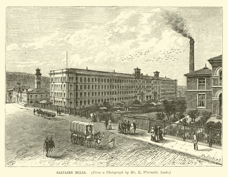 Saltaire mlýny od English School