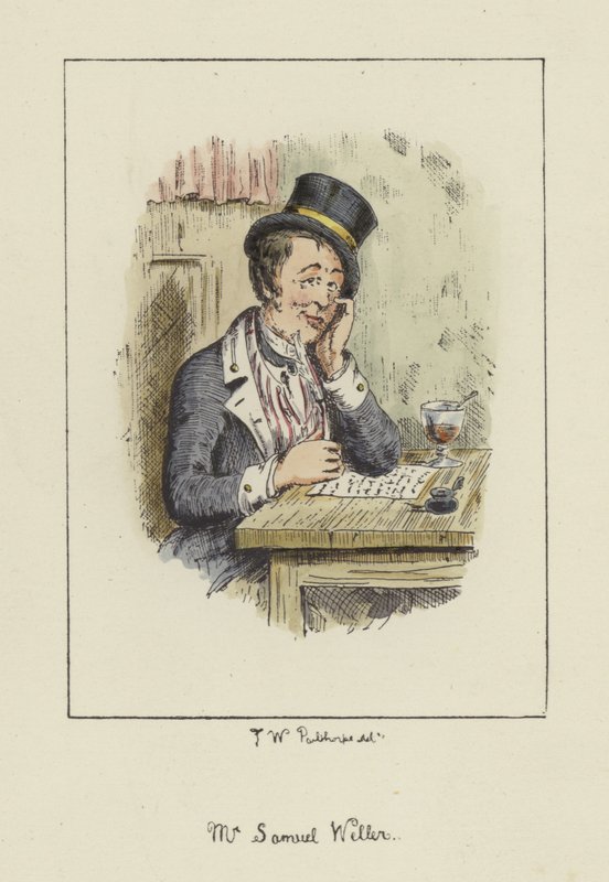 Sam Weller, z Pickwick Papers, Charles Dickens od English School