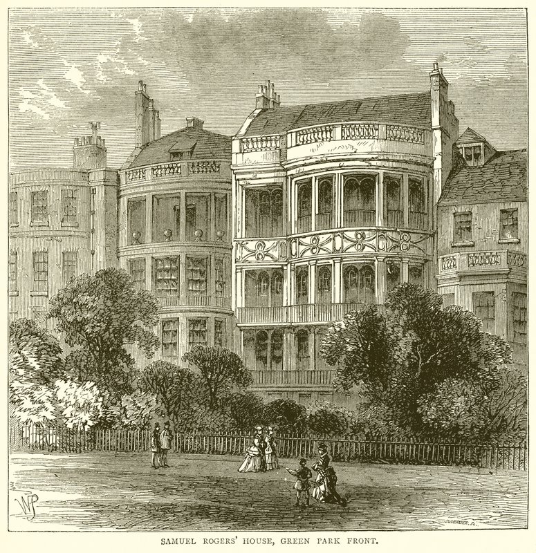 Samuel Rogers House, Green Park Front od English School