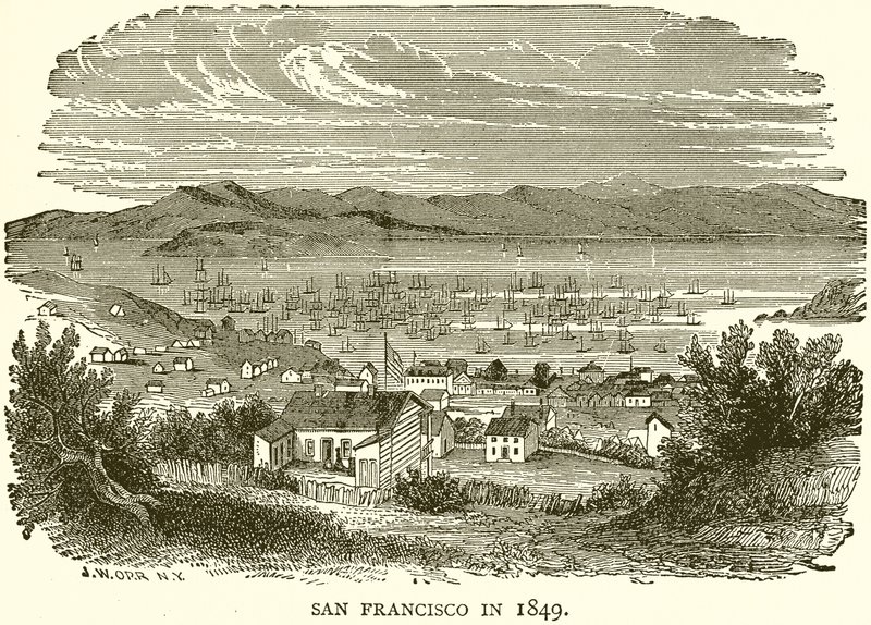San Francisco v roce 1849 od English School