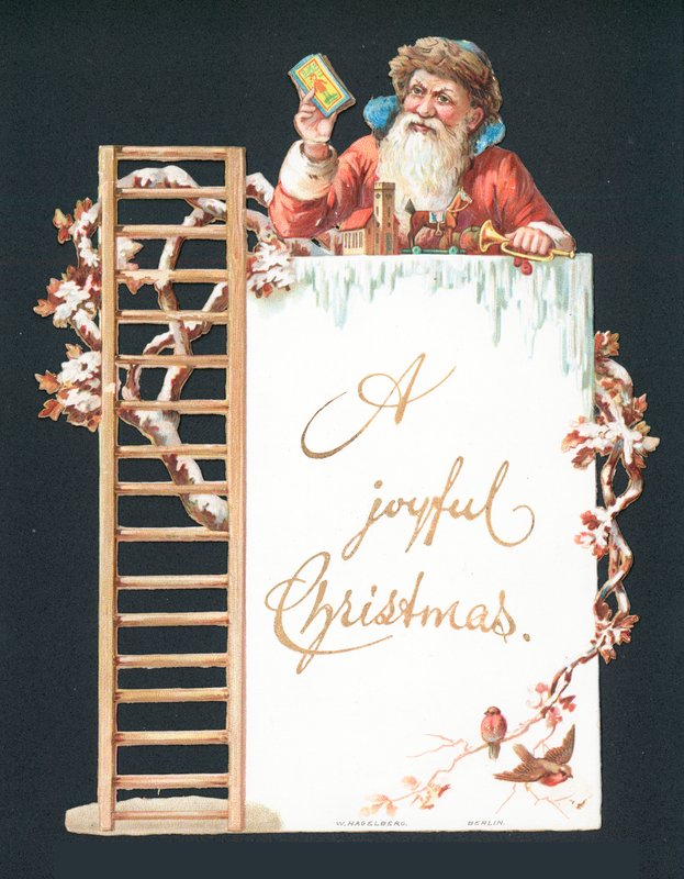 Santa a hračky, vánoční přání od English School