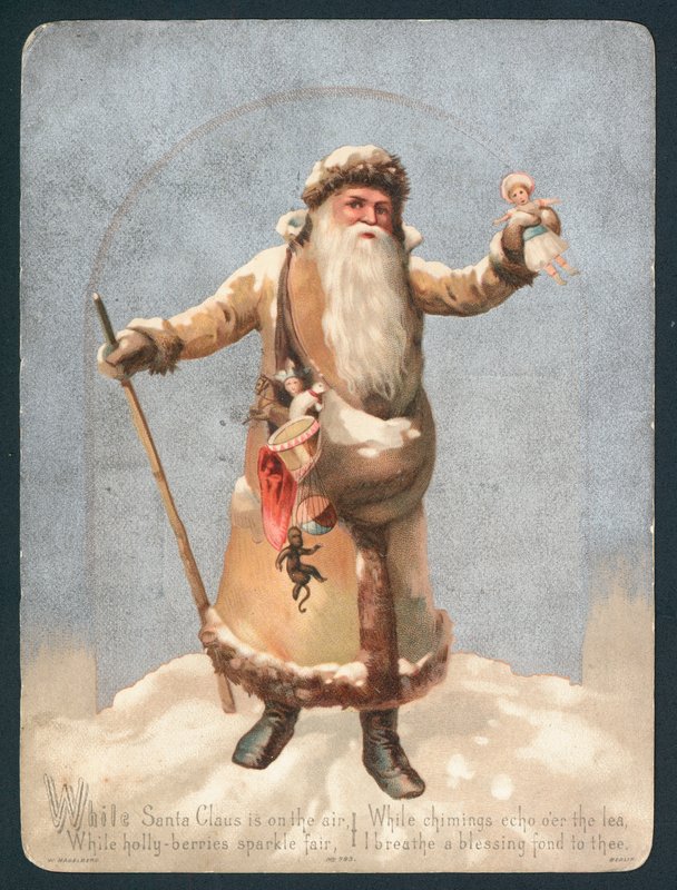 Santa v oblacích, vánoční přání od English School