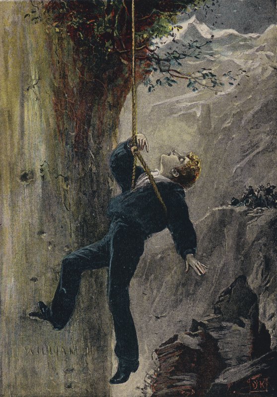 Uložené. Ilustrace z The Natural Bridge, aneb One Niche the Highest, Elihu Burritt (barevné lito) od English School