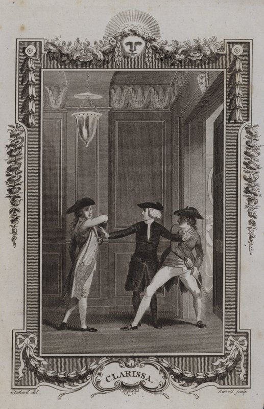 Scéna z Clarissy od Samuela Richardsona od English School