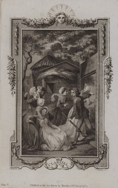 Scéna z Clarissy od Samuela Richardsona od English School