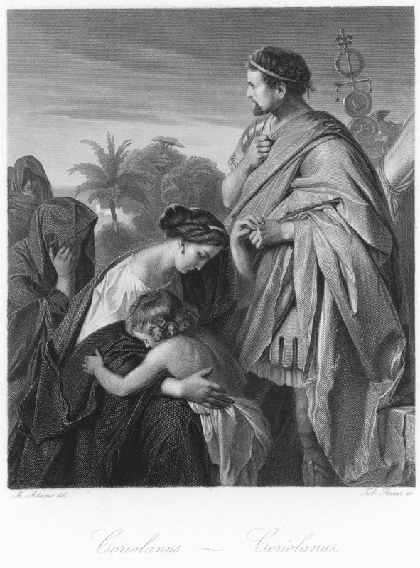 Scéna z Coriolanus od English School