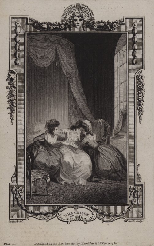 Scéna z Historie sira Charlese Grandisona od Samuela Richardsona od English School
