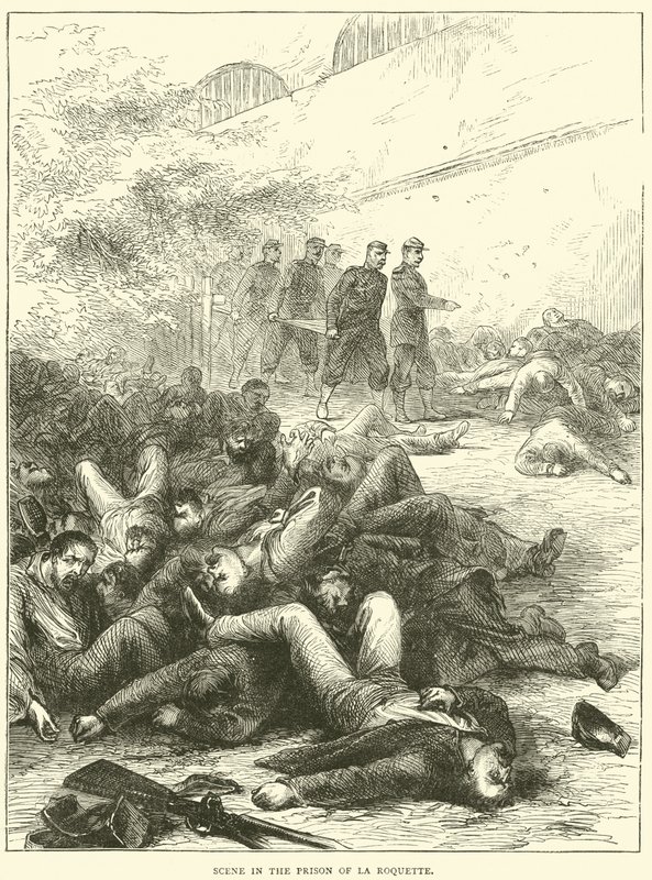 Scéna ve vězení La Roquette, 1871 od English School