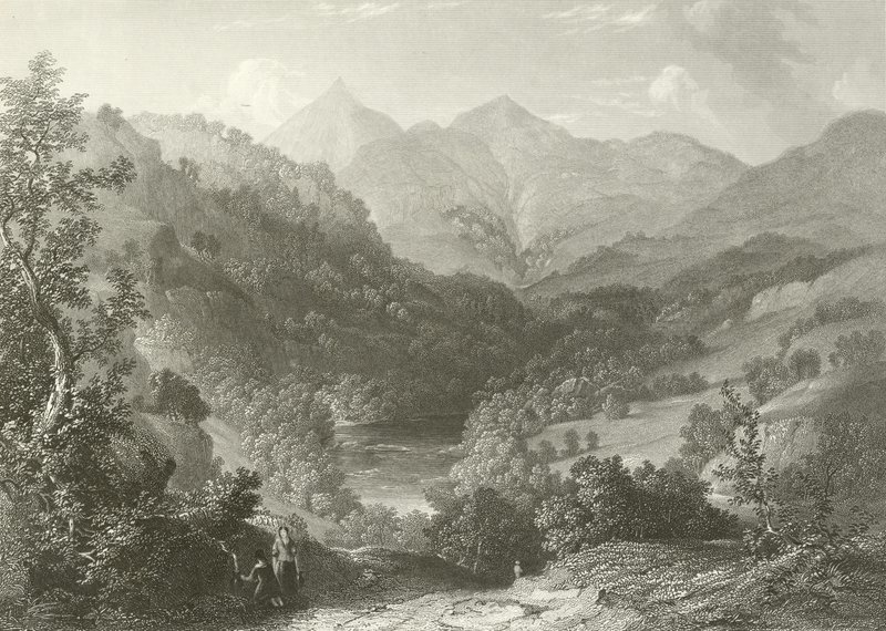Scéna na Tummel, poblíž Benurackie od English School