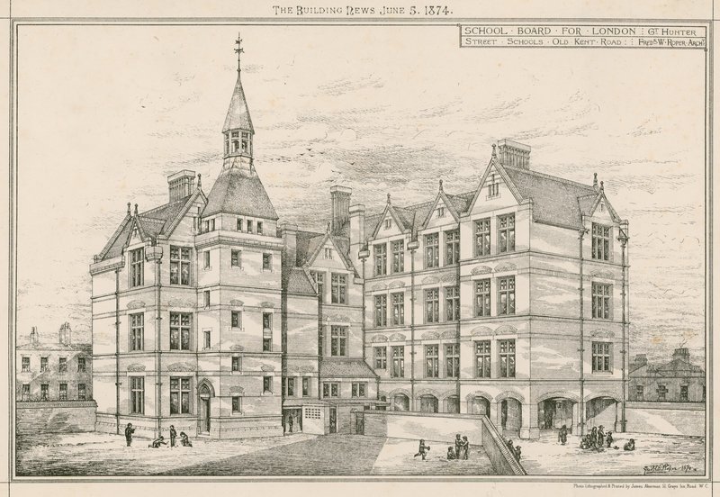 Školní rada pro Londýn, školy Great Hunter Street, Old Kent Road od English School