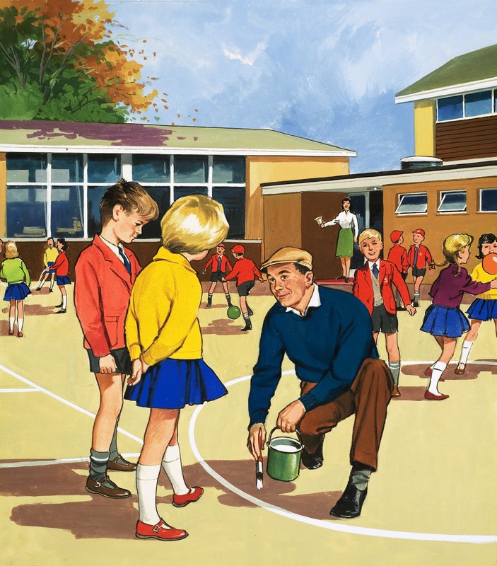 Školník a pomocný dělník od English School