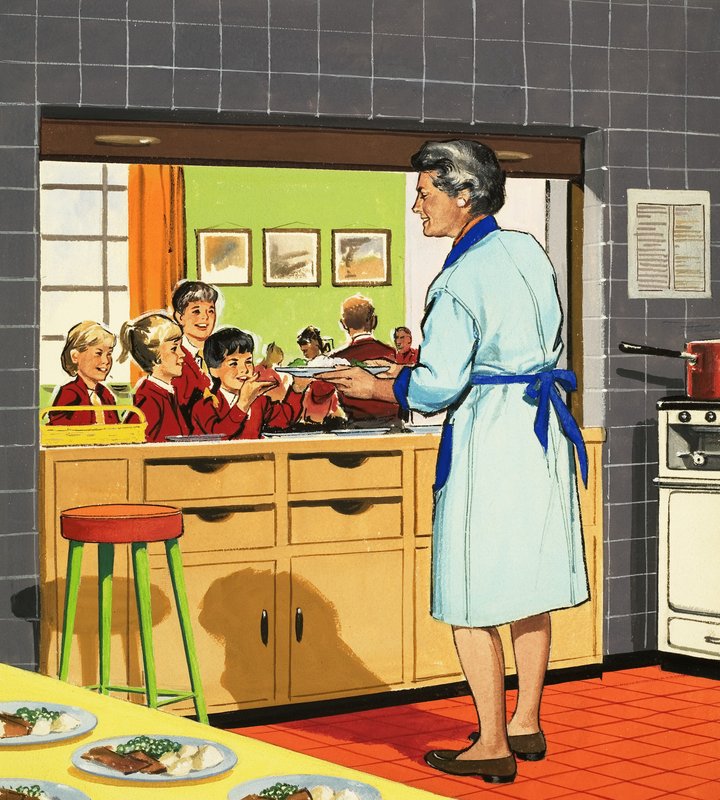 Paní školní večeře od English School