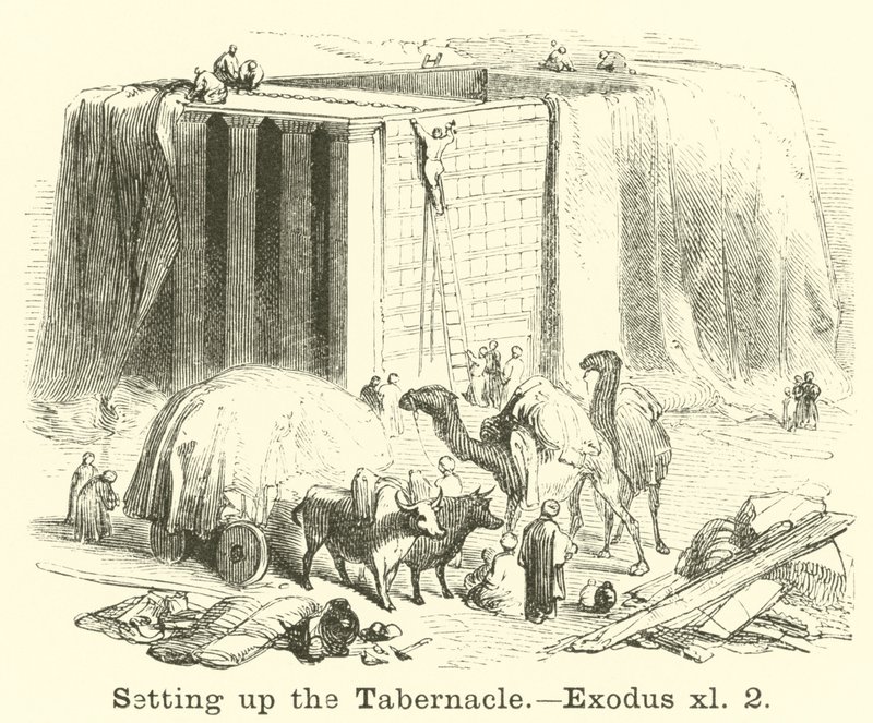 Nastavení Tabernacle, Exodus, xl, 2 od English School