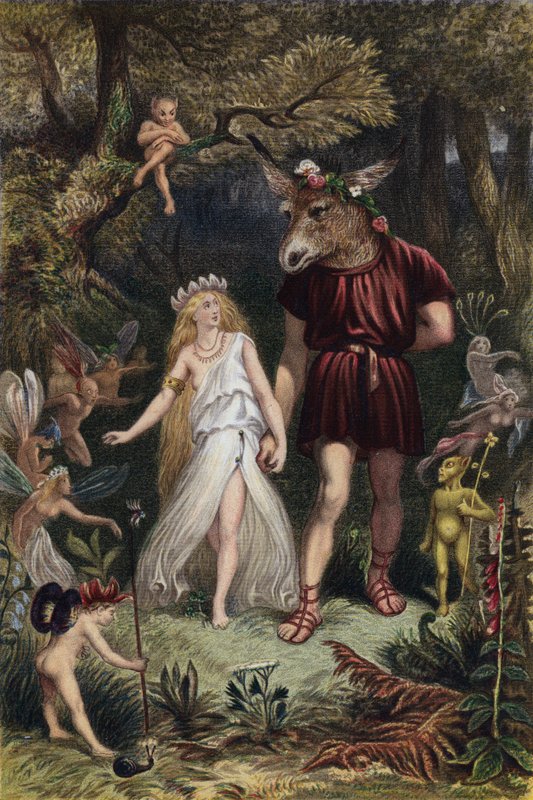 Shakespeare, Sen noci svatojánské, dějství IV, scéna 1 od English School