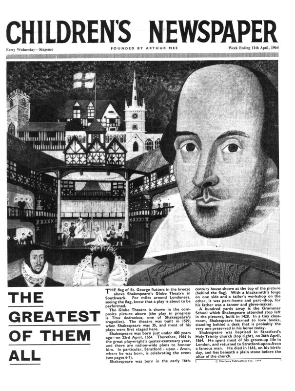 Shakespeare: Největší ze všech, titulní strana 