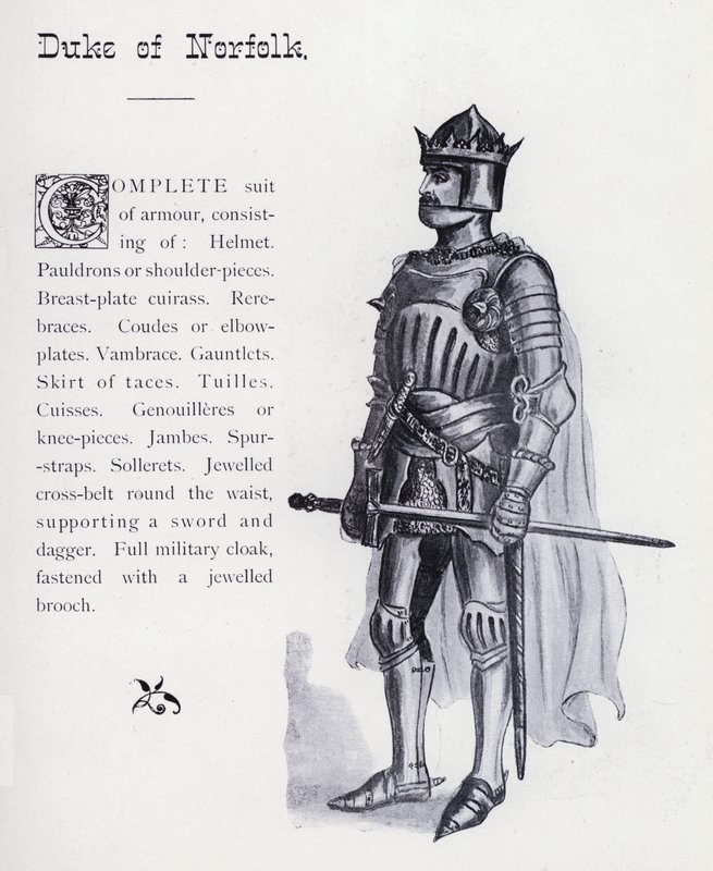 Shakespearův král Richard III.: Vévoda z Norfolku (litho) od English School