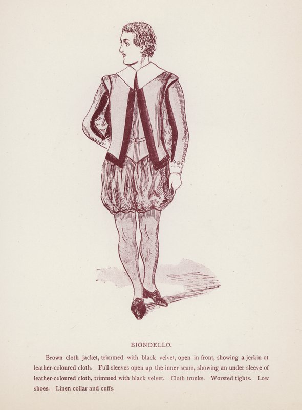Shakespearovo Zkrocení zlé ženy: Biondello (litho) od English School