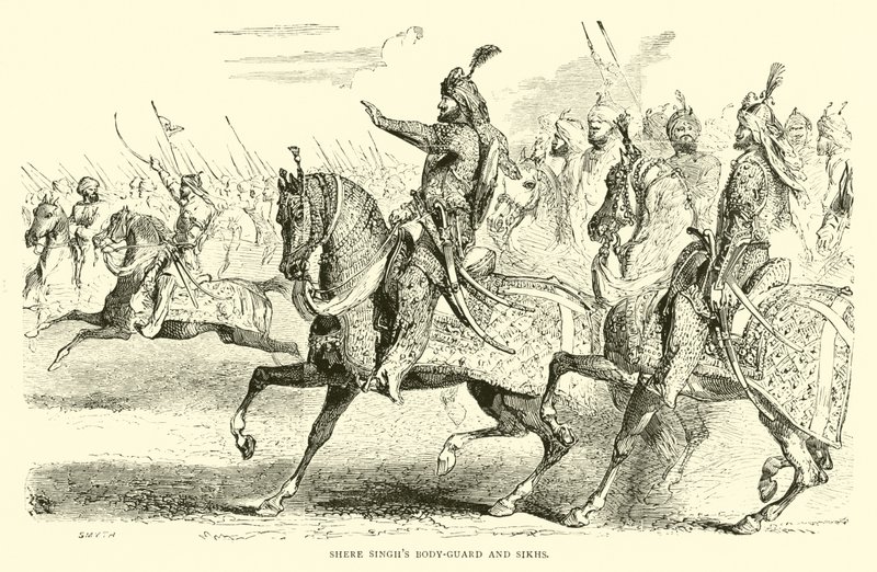 Shere Singhs body-guard a Sikhs od English School