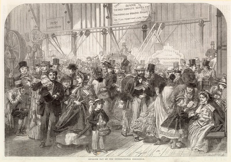 Šilinkový den na mezinárodní výstavě 1862 od English School