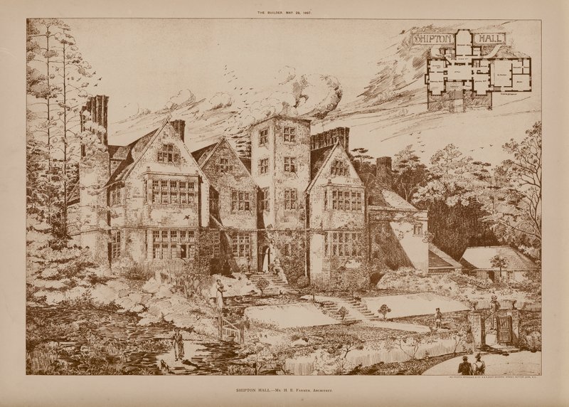 Shipton Hall (rytina) od English School