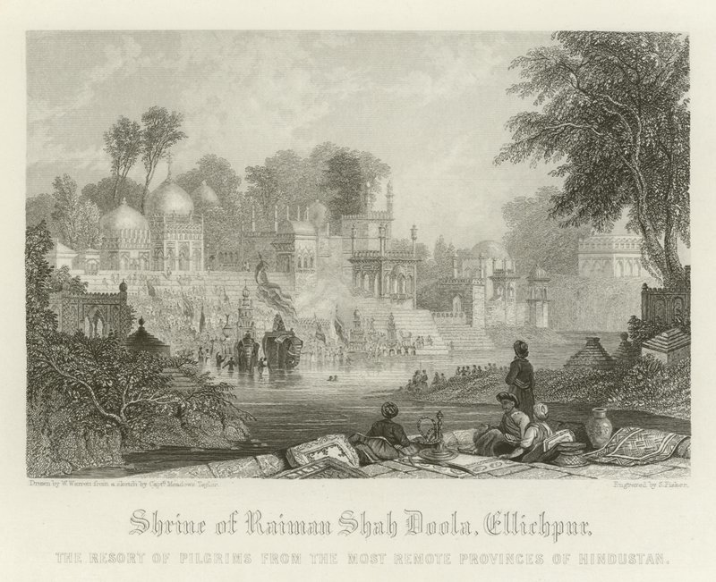 Svatyně Raiman Shah Doola, Ellichpur, Indie od English School