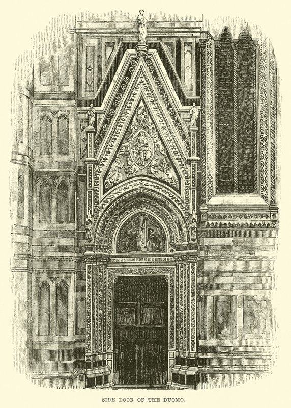 Boční dveře Duomo od English School