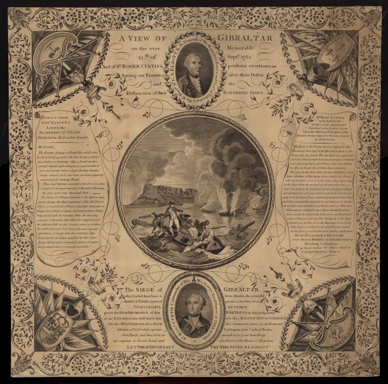 Obléhání Gibraltaru, 1779-1783 od English School