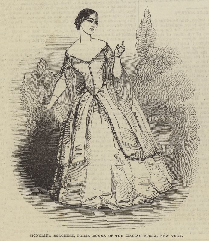 Signorina Borghese, Prima Donna z italské opery v New Yorku od English School