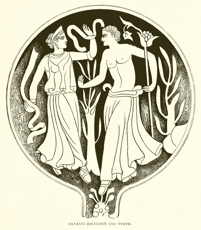 Silvanus (Silviano) a nymfa od English School