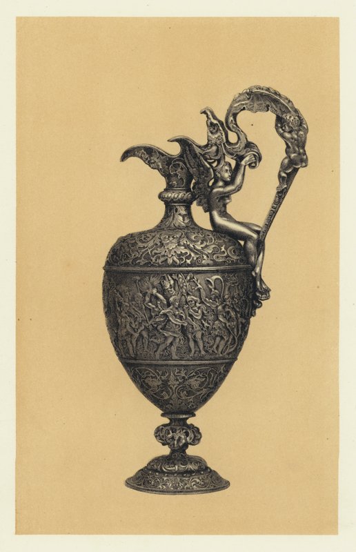 Silver Ewer, popravený v Repousse Vechtem pro pány Hunt a Roskell od English School