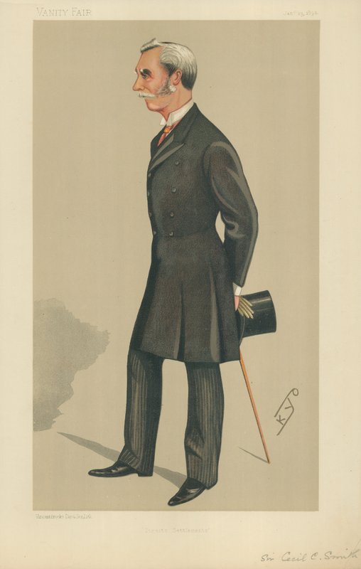 Sir Cecil Clementi Smith, Straits Settlements, 23. ledna 1892, karikatura Vanity Fair od English School