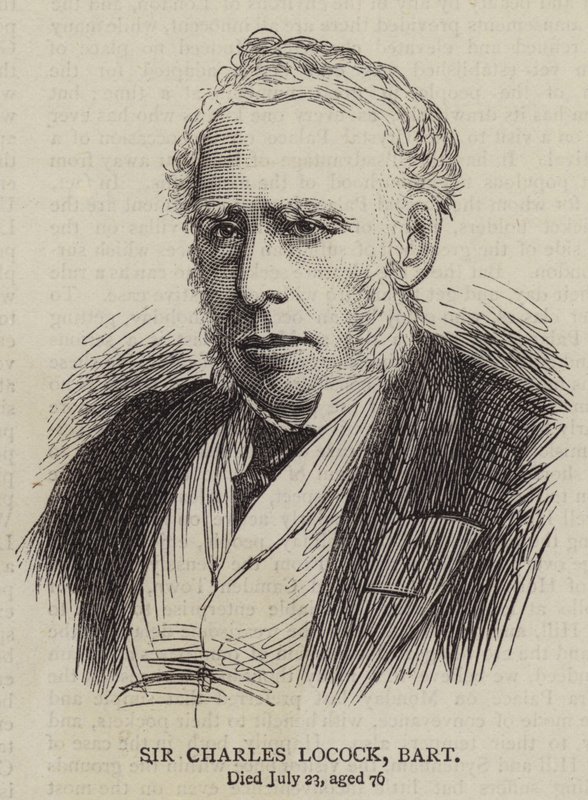 Sir Charles Locock, Baronet (rytina) od English School