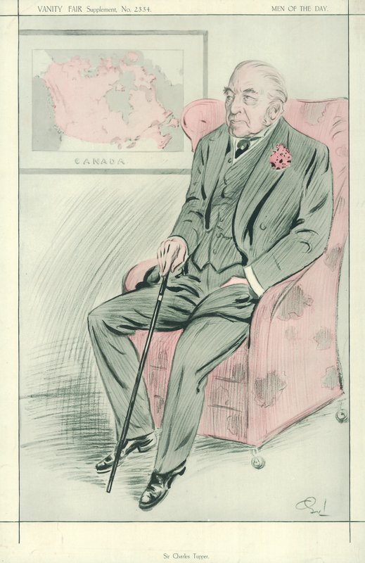 Sir Charles Tupper, 30. července 1913, karikatura Vanity Fair od English School