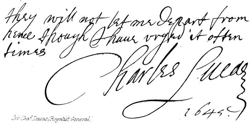Sir Charles Lucas (Royalistický generál) od English School
