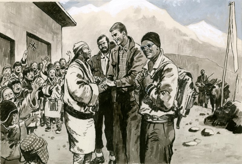 Sir Edmund Hillary se vrací do Himalájí od English School